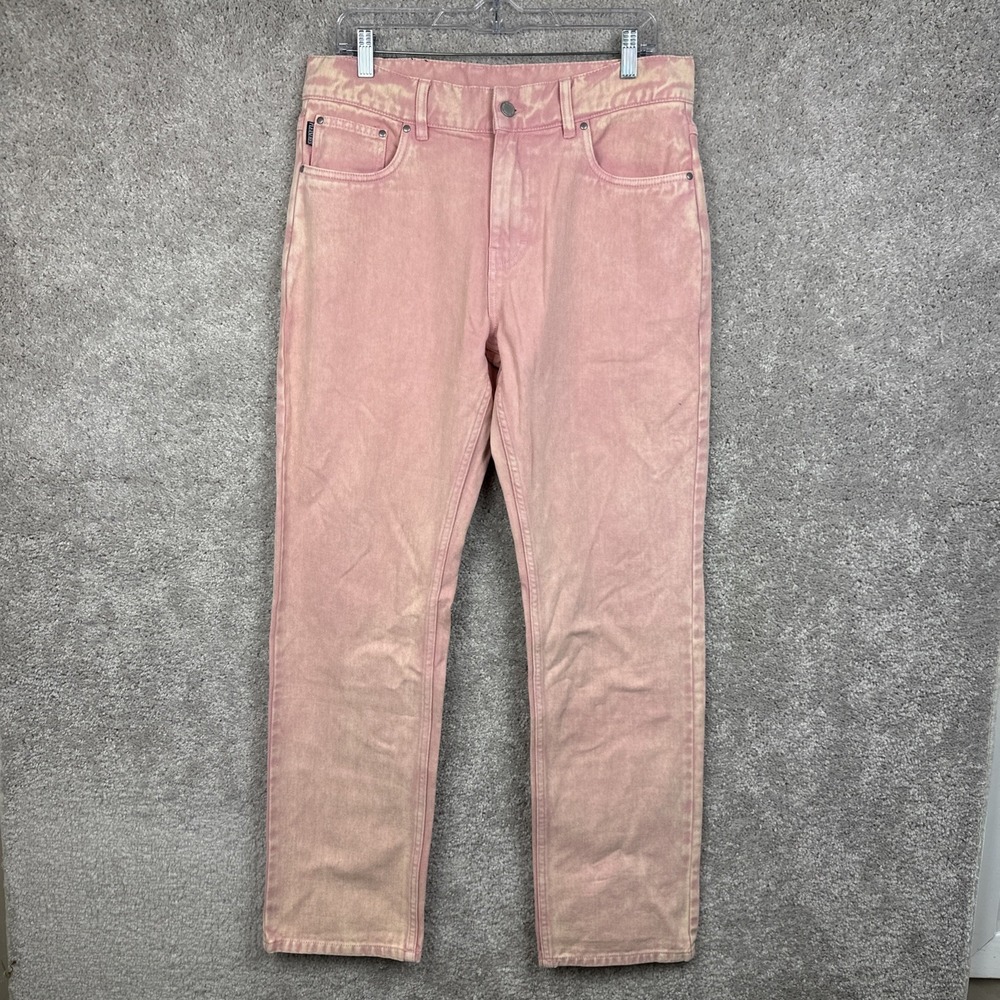 Pleasures x Sonic Youth‎ Washing Machine Pink Denim Pants Size 32